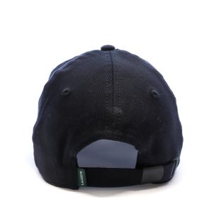 Casquette Noire Mixte Lacoste Monochrome Cotton Twill vue 3