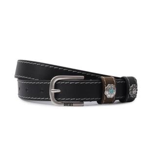Ceinture Noire Femme Diesel B-texa Belt vue 0