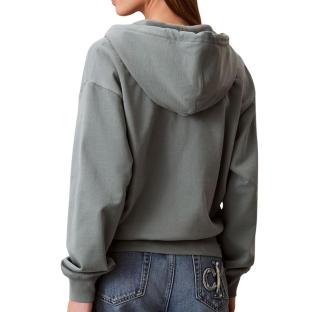 Grünes Damen-Sweatshirt mit Reißverschluss von Calvin Klein Jeans Archive Ansicht 0