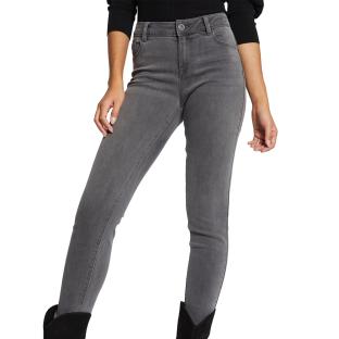 Jean Slim Gris Femme Morgan POM pas cher
