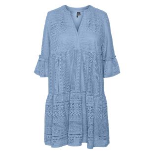 Robe Courte Bleu Femme Vero Moda Honey Lace pas cher