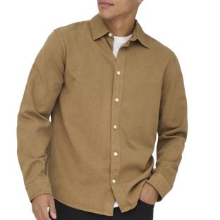 Chemise Marron Homme Only & Sons Sotto vue 0