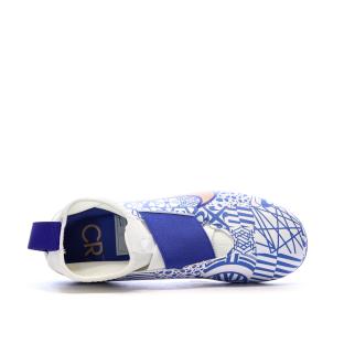 Chaussures de Football Bleues Nike Jr Zoom Superfly 9 Acad MDS AG vue 4