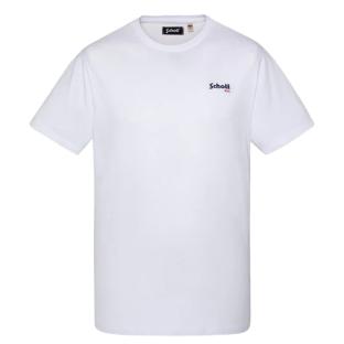 T-Shirt Blanc Homme Schott Brode pas cher