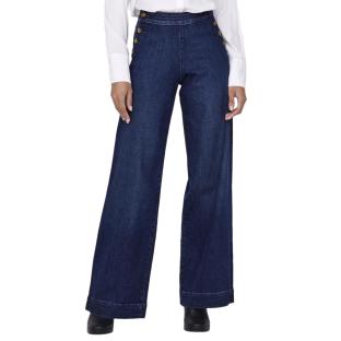 Jean Bleu Femme Only Madison Hw Button pas cher