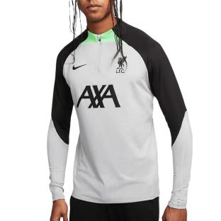 Liverpool Sweat Training Gris Homme Nike Drill Top pas cher
