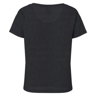 T-Shirt Noir Femme Pieces Sophie vue 2