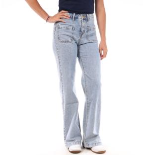 Jean Droit Bleu Moyen Femme Monday Premium T-10-2 vue 0