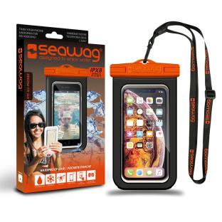 Pochette Etanche Universelle pour Smartphone Noir/Orange SEAWAG B3X pas cher