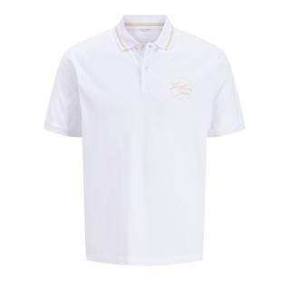 Polo Blanc Homme Jack & Jones Jordean vue 0