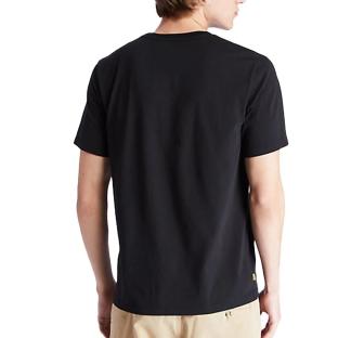 T-shirt Noir Homme Timberland A2C2R vue 2