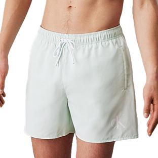 Short de Bain Vert d'Eau Homme Calvin Klein Jeans Drawstring pas cher