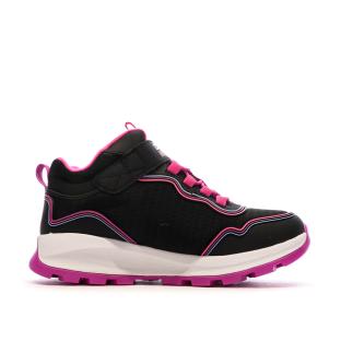 Baskets Noire/Rose Fille Skechers Outdoor Storm vue 2