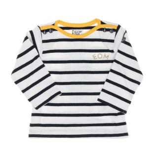 T-shirt Marine/Blanc à rayures Enfant EOM Loris pas cher
