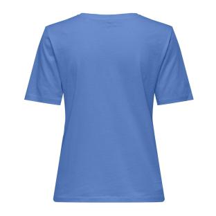 T-Shirt Bleu Femme Only Happy vue 0