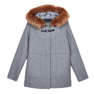 Manteau Gris Fille Teddy Smith Riloy pas cher