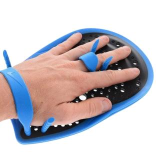 Plaquettes de Natation Noir/Bleu Nike Ness vue 2