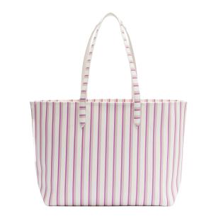 Lacoste Anna Women's Pink/White Reversible Tote Bag Photo of the Espace des Marques %store% store - view of %key%