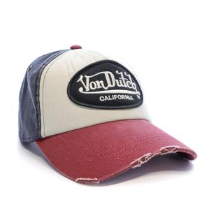 Casquette Bordeaux/Marine/Beige Homme Von Dutch Ahig vue 0