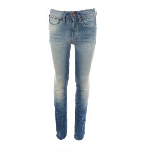 Jean Slim Bleu Clair Femme G-Star 3301 60654 pas cher