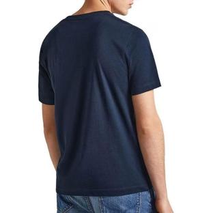 Camiseta azul oscuro para hombre Pepe Jeans Contrast Connor ver 0