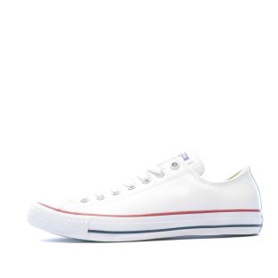 All Star Baskets cuir blanc homme/femme Converse vue 0