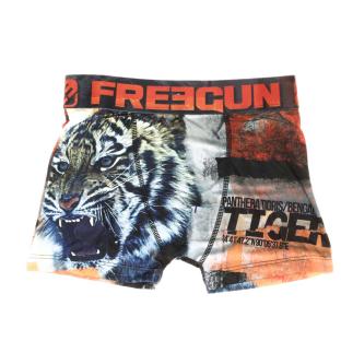 Boxer Noir/Rouge Garçon Freegun Tiger pas cher