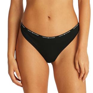 String Noir Femme Tommy Hilfiger Thong UW0UW05741 pas cher