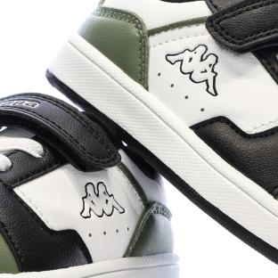Baskets Blanc/Vert Garçon Kappa Logo Shay 1.0 vue 0