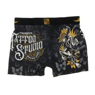 Boxer Noir/Doré Homme Freegun Tattoo vue 2