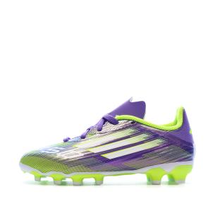 Violette/grüne Adidas F50 League Sneaker für Jungen Ansicht 0