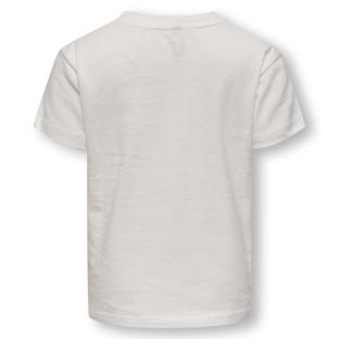 T-Shirt Blanc Fille Kids Only Kmgpolli vue 0