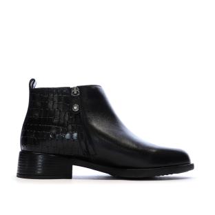 Bottines Noires Femme Geox Resia vue 2