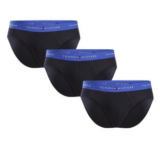 X3 Slips Noir/Bleu Homme Tommy Hilfiger Bright Blue pas cher