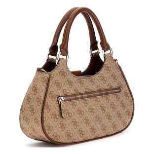 Sac à main Marron/Beige Femme Guess Nolana logo 4G vue 2