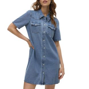 Robe en Jean Bleu Femme Vero Moda Austin 2/4 vue 0