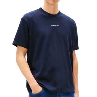 T-Shirt Marine Homme Tommy Hilfiger Linear0 vue 0