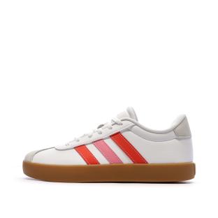 Baskets Blanc/Rose Femme Adidas Vl Court 3.0 K vue 0