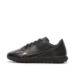 Chaussures de Foot Noires Junior Nike Vapor 15 Club TF pas cher