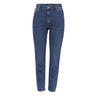 Jean Mom Bleu Femme Pieces Kesia vue 3