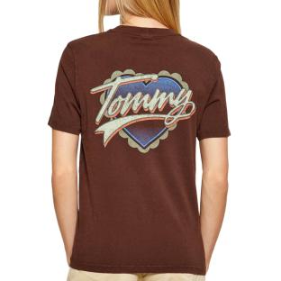 T-Shirt Marron Femme Tommy Hilfiger DW0DW21524 vue 0
