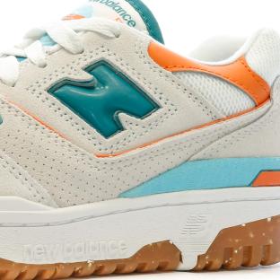 Baskets Beige/Orange Femme New Balance Bb550 vue 7