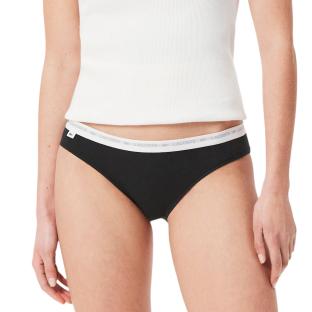 X3 Culottes Noir Femme Lacoste coton stretch vue 2