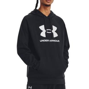 Sweat Capuche Noir Homme Under Armour Rival 1379758 pas cher