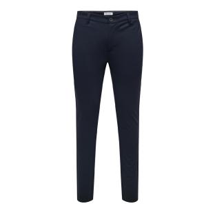 Pantalon fluide Marine Foncé Homme Only & Sons Thor pas cher
