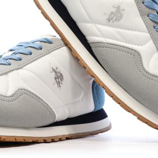 Baskets Blanches/Bleu/Gris Femme US Polo ASSN FS1 vue 0