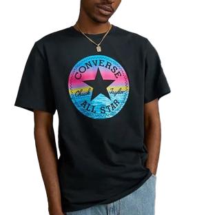 T-shirt Noir Homme Converse Standard Chuck Patch Fill pas cher