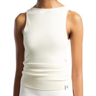 Débardeur Blanc Femme Calvin Klein Jeans Archive pas cher