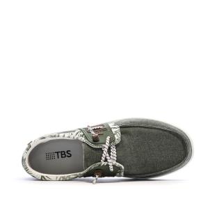 Zapatos náuticos verdes para hombre TBS Geo ver 0