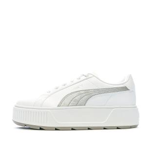 Baskets Blanches/Argenté Femme Puma Karmen Smetallic pas cher